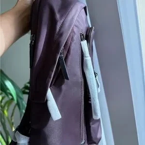 TUMI Halsey Women\'s Laptop Backpack Deep Plum Purple Travel Carry-On Bag Tumi | Bags | Tumi Halsey Womens Laptop Backpack Deep Plum  main image 2